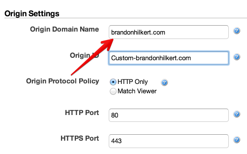 "Settings for a typical CDN"